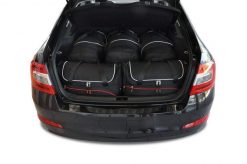 Torby Do Bagażnika Skoda Octavia Liftback 2013-2020 5Szt Kjust. Czarne torby podróżne damskie KJUST, bez wzorów, z kauczuku. Za 1,564.00 zł.