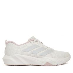 Buty na siłownię adidas. Szare obuwie sportowe damskie Adidas, bez wzorów, bez zapięcia, na fitness i siłownię. Za 299.99 zł.