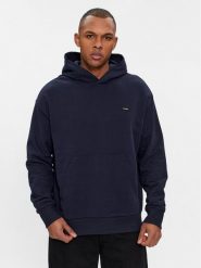 Calvin Klein Bluza K10K112748 Granatowy Comfort Fit. Niebieskie bluzy męskie Calvin Klein, m, bez wzorów, z bawełny, bez ramiączek, bez kaptura. Za 289.99 zł.