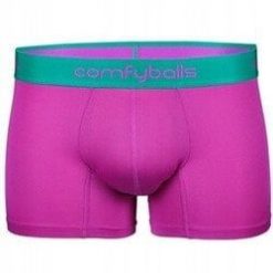 Bokserki termoaktywne Comfyballs Regular Performance - neon purple. Fioletowe bokserki męskie NORMANN, bez wzorów. Za 187.85 zł.