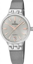 Zegarek damski Festina F20712-1 srebrny. Szare zegarki damskie Festina, srebrne. Za 739.81 zł.