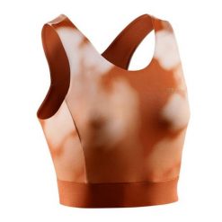 Crop Top do biegania damski CEP Bloom bezszwowy. Brązowe topy damskie CEP, m, bez wzorów, sportowe, bez kołnierzyka, bez ramiączek. Za 179.00 zł.