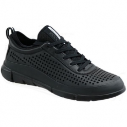 Ecco Intrinsic 86001351052 36 Czarne. Czarne obuwie sportowe damskie ecco, bez wzorów, ze skóry, bez zapięcia. W wyprzedaży za 379.99 zł.