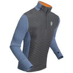 Sweter rozpinany do połowy Daehlie Sportswear Comfy 2.0. Niebieskie swetry męskie DAEHLIE, na zimę, bez wzorów, sportowe, bez kołnierzyka, bez ramiączek. Za 557.50 zł.