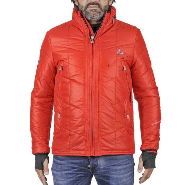 Kurtka puchowa Peak Mountain Capa. Czarne kurtki męskie Peak Mountain, m, bez wzorów, z puchu, eleganckie, bez kaptura. Za 258.50 zł.