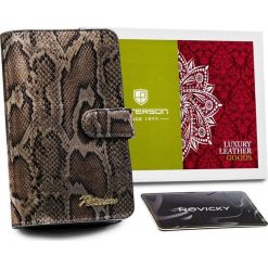 Peterson Pionowy portfel damski z wężowym wzorem Peterson NoSize. Portfele damskie Peterson. Za 159.00 zł.