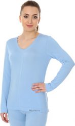 Brubeck Koszulka damska Comfort Night błękitna r. L (LS12910). Niebieskie bluzki damskie Brubeck, l, bez wzorów, bez kołnierzyka, bez ramiączek. Za 90.09 zł.