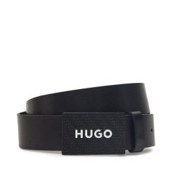 Pasek HUGO. Czarne paski męskie Hugo. Za 250.99 zł.