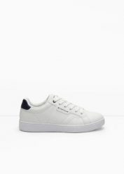 Sneakersy marki Tom Tailor. Białe buty sportowe męskie bonprix, bez wzorów, bez zapięcia. Za 239.99 zł.