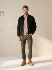 Sweter półgolf z wiskozą - beżowy. Brązowe swetry męskie Sinsay, l, bez wzorów, z wiskozy, bez kołnierzyka, bez ramiączek. Za 49.99 zł.