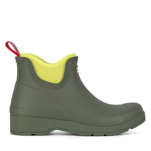 Kalosze Hunter. Zielone kalosze damskie Hunter, bez wzorów, bez zapięcia. Za 349.99 zł.