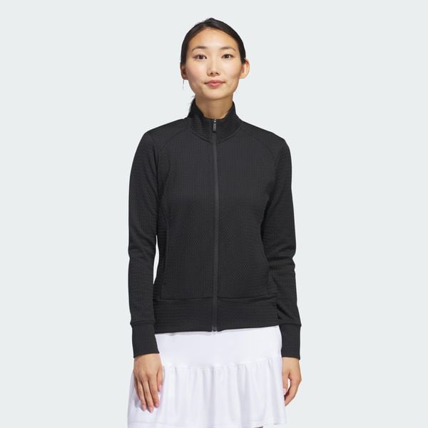 Kurtka Women's Ultimate365 Textured. Czarne kurtki sportowe damskie Adidas, s, bez wzorów, z dresówki, bez ramiączek, bez kaptura, na golfa. Za 329.00 zł.