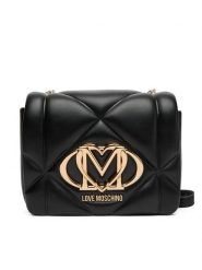 LOVE MOSCHINO Torebka JC4188PP0NLC0000 Czarny. Czarne listonoszki damskie Love Moschino, bez wzorów, ze skóry, bez dodatków. Za 619.99 zł.