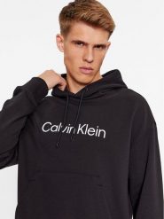 Calvin Klein Bluza Hero K10K111345 Czarny Regular Fit. Czarne bluzy męskie Calvin Klein, m, bez wzorów, z bawełny, bez ramiączek, bez kaptura. Za 289.99 zł.