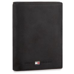 Portfel Tommy Hilfiger. Czarne portfele męskie Tommy Hilfiger, bez wzorów. Za 249.99 zł.