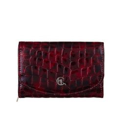 Portfel damski skórzany lakier Canaletto PD1202cs314 RFID. Brązowe portfele damskie z lakierowanej skóry. Za 160.55 zł.