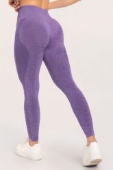 Legginsy fitness damskie Gym Glamour seamless. Fioletowe legginsy damskie GYM GLAMOUR, bez wzorów, z materiału. Za 169.99 zł.