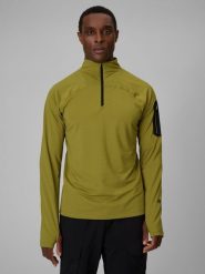 4F Bluza trekkingowa regular bez kaptura męska - zielona M. Zielone bluzy męskie 4F, l, bez wzorów, bez ramiączek, bez kaptura. Za 179.99 zł.