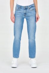 7 FOR ALL MANKIND Niebieskie jeansy Roxanne. Niebieskie jeansy damskie 7 for all mankind, bez wzorów, z bawełny, vintage. W wyprzedaży za 469.99 zł.