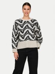 ONLY Sweter Jane 15332157 Beżowy Regular Fit. Brązowe swetry nierozpinane damskie ONLY, xl, bez wzorów, z syntetyku, bez kołnierzyka, bez ramiączek. Za 129.99 zł.