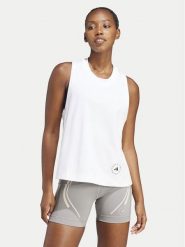 Adidas by Stella McCartney Top IB6858 Biały Regular Fit. Białe topy damskie adidas by Stella McCartney, xl, bez wzorów, z syntetyku, bez kołnierzyka, bez ramiączek. Za 199.99 zł.