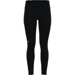 Legginsy damskie Under Armour Hi-Rise. Czarne legginsy damskie Under Armour, bez wzorów, z materiału. Za 330.99 zł.