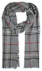 Szalik z Kaszmiru, Jasny Szary w Kratkę, Delikatny, Miękki, Ciepły -V. Fraas. Szare szaliki męskie V. Fraas, bez wzorów, z kaszmiru. Za 255.00 zł.