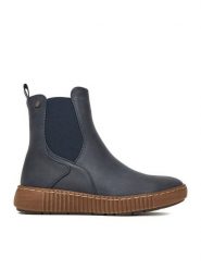 Go Soft Botki CEO-WS5586-07 Granatowy. Niebieskie botki damskie GO SOFT, bez wzorów, z materiału, bez obcasa, na płaskiej podeszwie, bez zapięcia. Za 179.99 zł.