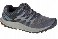 Buty trekkingowe damskie Merrell Buty damskie do biegania w terenie Antora 3, szare, r. 36 (J067600). Szare obuwie sportowe damskie Merrell, bez wzorów, bez zapięcia, do biegania. Za 482.10 zł.