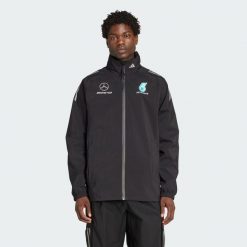 Kurtka Mercedes - Amg Petronas Formula One Team Mechanics Rain. Czarne kurtki męskie Adidas, xl, bez wzorów, z materiału, bez kaptura. Za 799.00 zł.