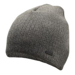 Czapka Jesienno-Zimowa Męska, Ciemna Szara Dziergana, Ciepła, Ocieplana -PAKO JEANS. Szare czapki męskie Pako Jeans, na zimę, bez wzorów, dziergany. Za 35.00 zł.