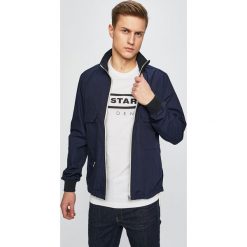 G-Star Raw - Kurtka. Niebieskie kurtki męskie G-Star Raw, l, bez wzorów, z bawełny, bez kaptura. W wyprzedaży za 399.90 zł.