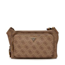 Saszetka nerka Guess. Brązowe saszetki i nerki męskie Guess, z aplikacjami. Za 239.99 zł.