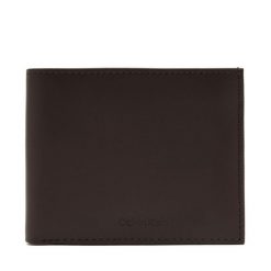 Portfel Calvin Klein. Brązowe portfele męskie Calvin Klein, bez wzorów. Za 209.99 zł.
