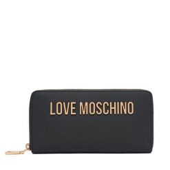 Portfel LOVE MOSCHINO. Czarne portfele damskie Love Moschino. Za 439.99 zł.