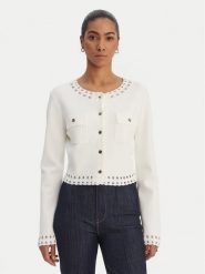 Fracomina Kardigan FR26ST8010K52401 Écru Regular Fit. Kardigany damskie Fracomina, l, bez wzorów, z syntetyku, bez kołnierzyka. Za 649.99 zł.