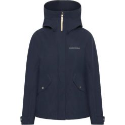 Damska kurtka z kapturem Didriksons Silja. Niebieskie kurtki sportowe damskie Didriksons, bez wzorów, bez ramiączek, z kapturem, trekkingowe. Za 791.00 zł.