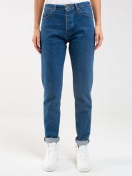 Jeansy damskie z kolekcji Authentic granatowe Authentic 500. Niebieskie jeansy damskie BIG STAR, na lato, bez wzorów, z bawełny, retro. W wyprzedaży za 219.99 zł.