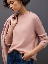 Street One Sweter z dzianiny Kobiety Sztuczne włókno różowy, 44. Czerwone swetry nierozpinane damskie Street One, bez wzorów, z dzianiny, street, bez kołnierzyka, bez ramiączek. Za 229.95 zł.