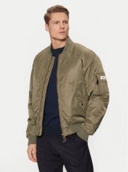 Guess Jeans Kurtka bomber M5RL81 WHAA2 Khaki Regular Fit. Brązowe kurtki męskie Guess Jeans, m, z aplikacjami, z jeansu, bez kaptura. Za 519.99 zł.