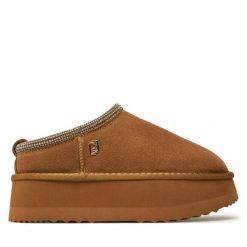 Klapki Liu Jo. Brązowe klapki damskie Liu Jo, bez wzorów, bez obcasa, bez zapięcia. Za 399.99 zł.