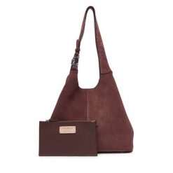 Torebka Coccinelle. Czerwone shopperki damskie Coccinelle, bez wzorów, bez dodatków. Za 1,299.00 zł.