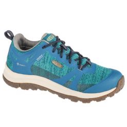 Buty trekkingowe damskie Keen Terradora II WP. Niebieskie obuwie trekkingowe damskie Keen, z materiału, bez zapięcia. Za 469.99 zł.