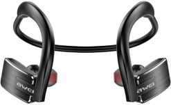 Słuchawki bezprzewodowe AWEI E1BL Bluetooth sportowe czarny. Czarne słuchawki bezprzewodowe Awei. Za 28.12 zł.