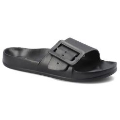 Czarne Klapki Big Star Modne Damskie Buty Na Lato. Czarne klapki damskie BIG STAR, l, z aplikacjami. Za 59.99 zł.