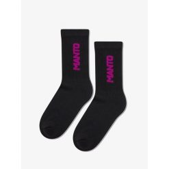 MANTO skarpety LOGOTYPE 25 czarne. Czarne skarpety męskie Manto, bez wzorów. Za 49.00 zł.