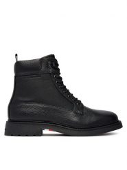 Tommy Hilfiger Trzewiki Corporate Casual Mix W Wpm Boot FM0FM05988 Czarny. Czarne botki męskie Tommy Hilfiger, bez wzorów, ze skóry, casualowe, bez obcasa, bez zapięcia. Za 799.99 zł.
