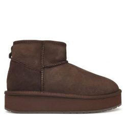 Śniegowce EMU Australia. Brązowe śniegowce damskie Emu Australia, bez zapięcia. Za 689.99 zł.