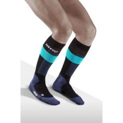 Skarpety do sportów zimowych męskie CEP Ski Merino kompresyjne. Niebieskie skarpety męskie CEP, bez wzorów. Za 199.00 zł.