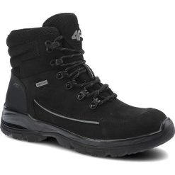 Czarne Trekkingi 4F Damskie Sportowe Buty Zimowe. Czarne obuwie trekkingowe damskie 4F, z materiału, bez zapięcia. Za 369.00 zł.